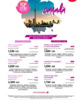 CANADA SALIDAS ESPECIALES TC17.95